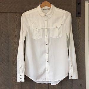 Holding Horses White Snap Up Size 0